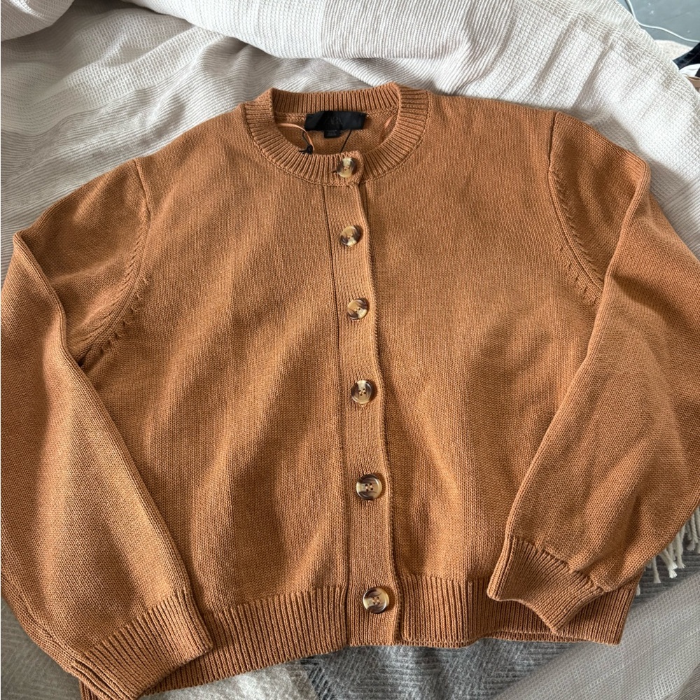 Women's Zara Tan Cardigan Sweater